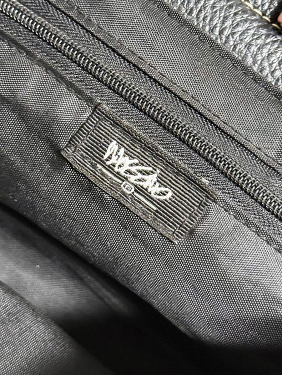 vintage 00s mossimo pebbled leather buckle shoulder bag - good market thrift store