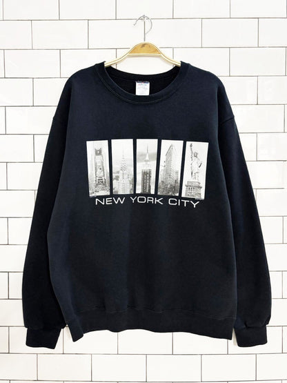 vintage 00s new york city graphpic sweatshirt - good market thrift store