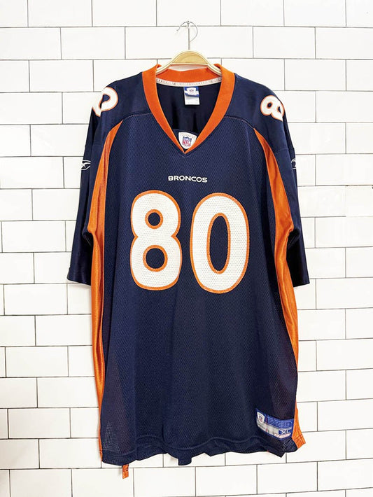 vintage 00s NFL x reebok broncos 80 rod smith jersey - good market thrift store
