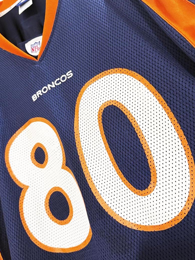 vintage 00s NFL x reebok broncos 80 rod smith jersey - good market thrift store