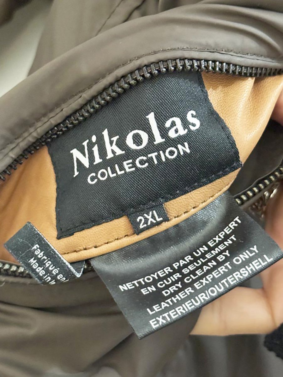vintage 00s nikolas collection lamb leather reversible full zip jacket - good market thrift store