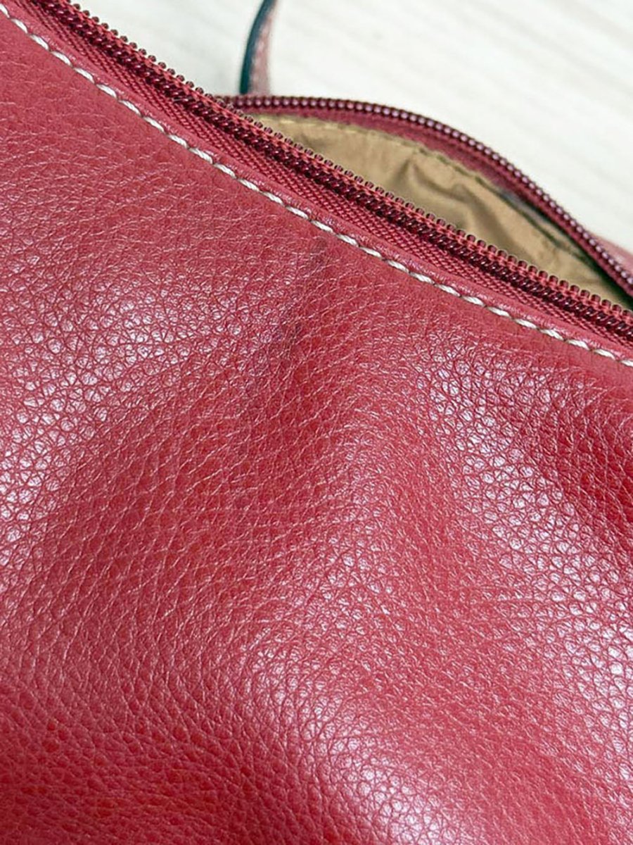 vintage 00s nine west faux leather contrast stitch bucket bag | backpack - good market thrift store