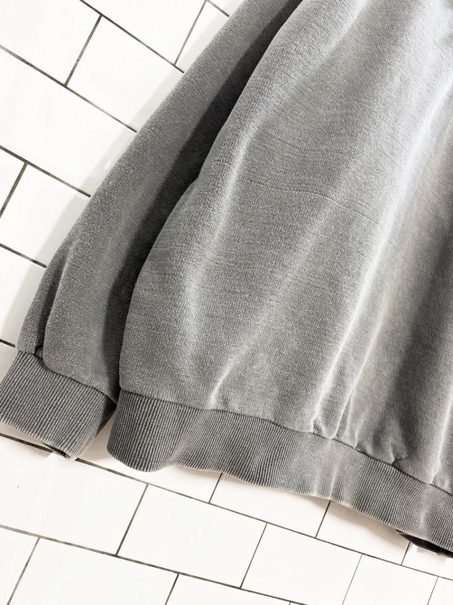 vintage 00s non fiction faded collared cottage sweatshirt - good market thrift store