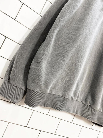 vintage 00s non fiction faded collared cottage sweatshirt - good market thrift store