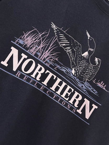 vintage 00s NR loon graphic sweatshirt - good market thrift store