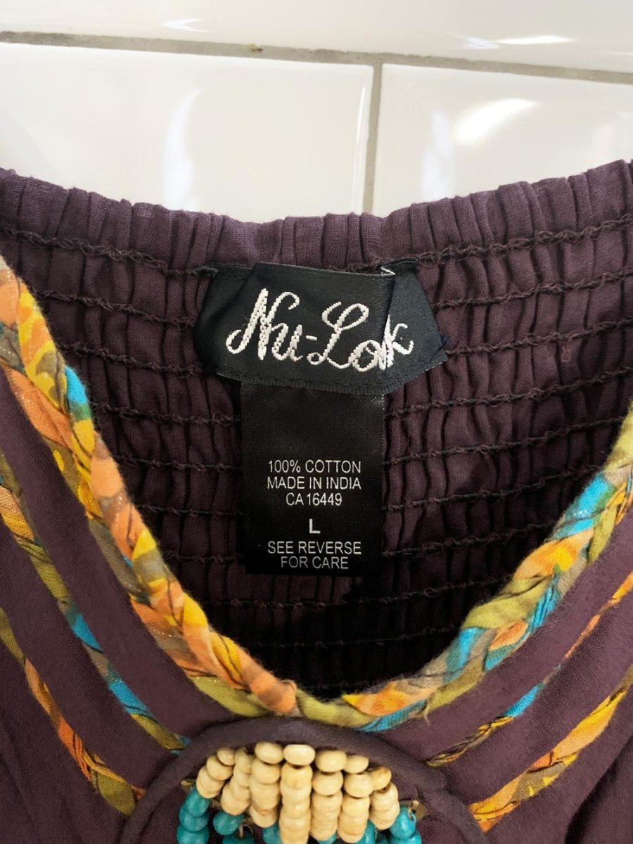 vintage 00s nu-look boho patchwork tiered babydoll maxi dress | made in india - good market thrift store