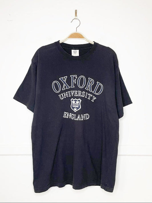 vintage 00s oxford university collegiate sporty prep tee - good market thrift store