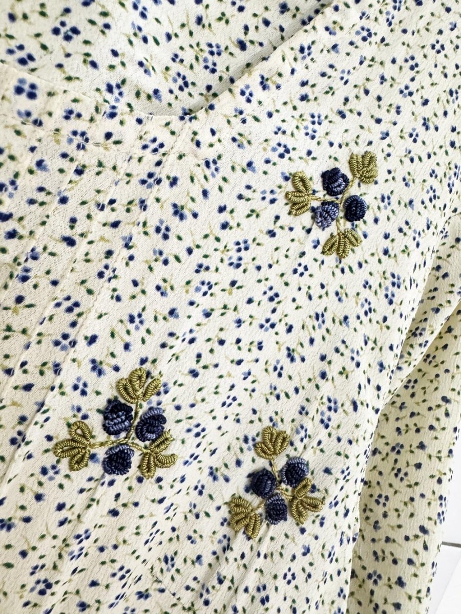 vintage 00s poems micro floral maxi dress | made in India | by esteem - good market thrift store