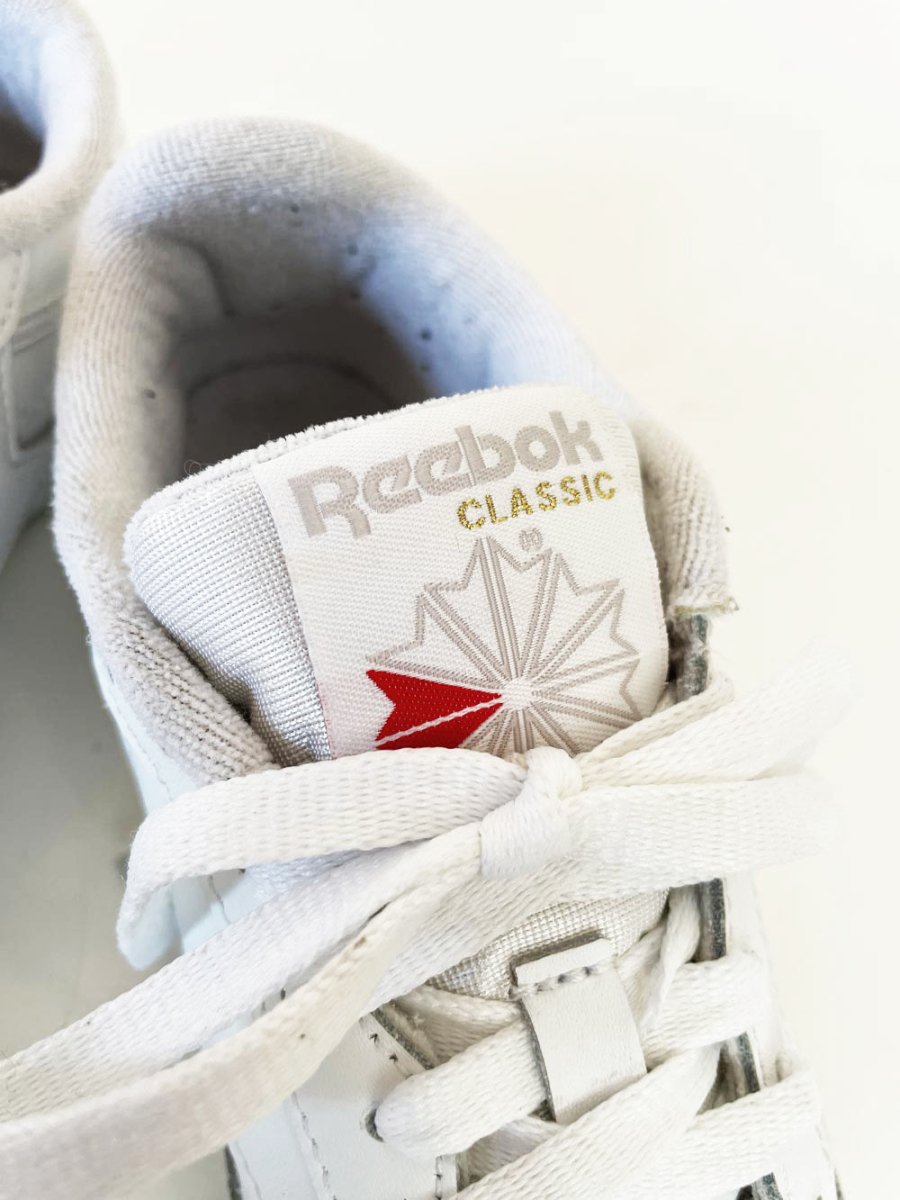 vintage 00s reebok classic club c 85 chunky logo sneakers - good market thrift store