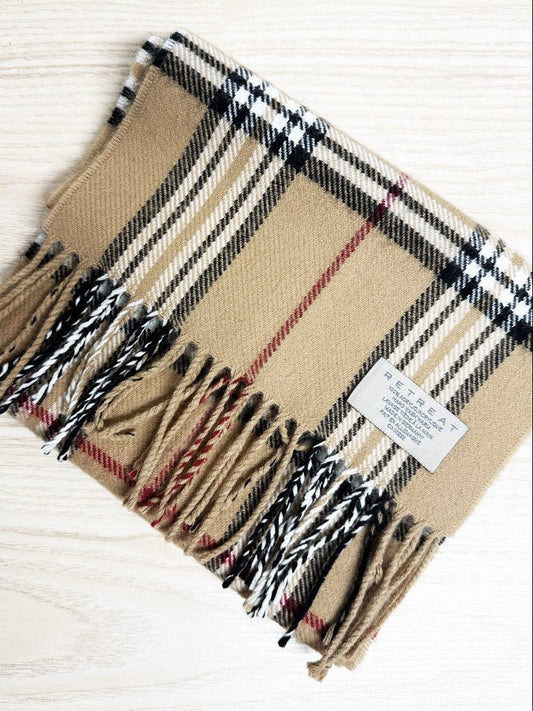 vintage 00s retreat plaid scarf | made in Germany - good market thrift store