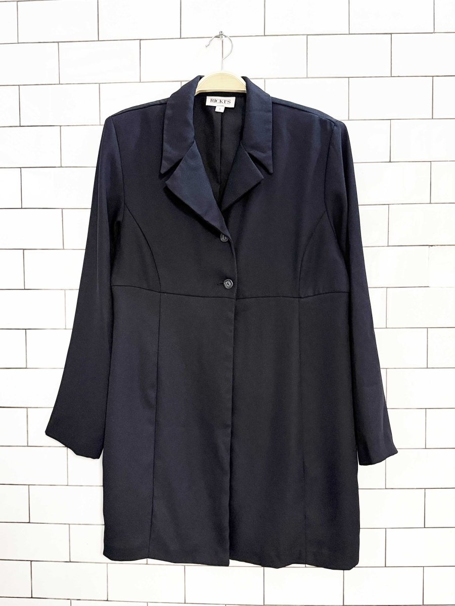 vintage 00s ricki's half button flowy clueless blazer | made in Canada - good market thrift store