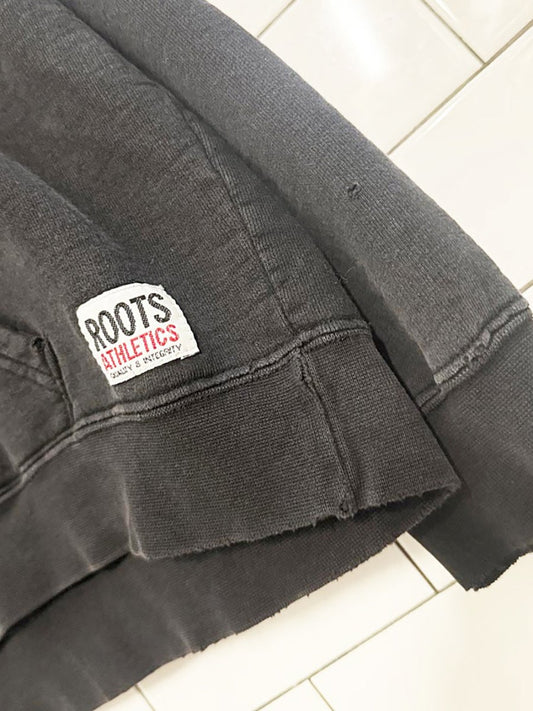 vintage 00s roots embroidered canada hooded sweatshirt | made in Canada - good market thrift store