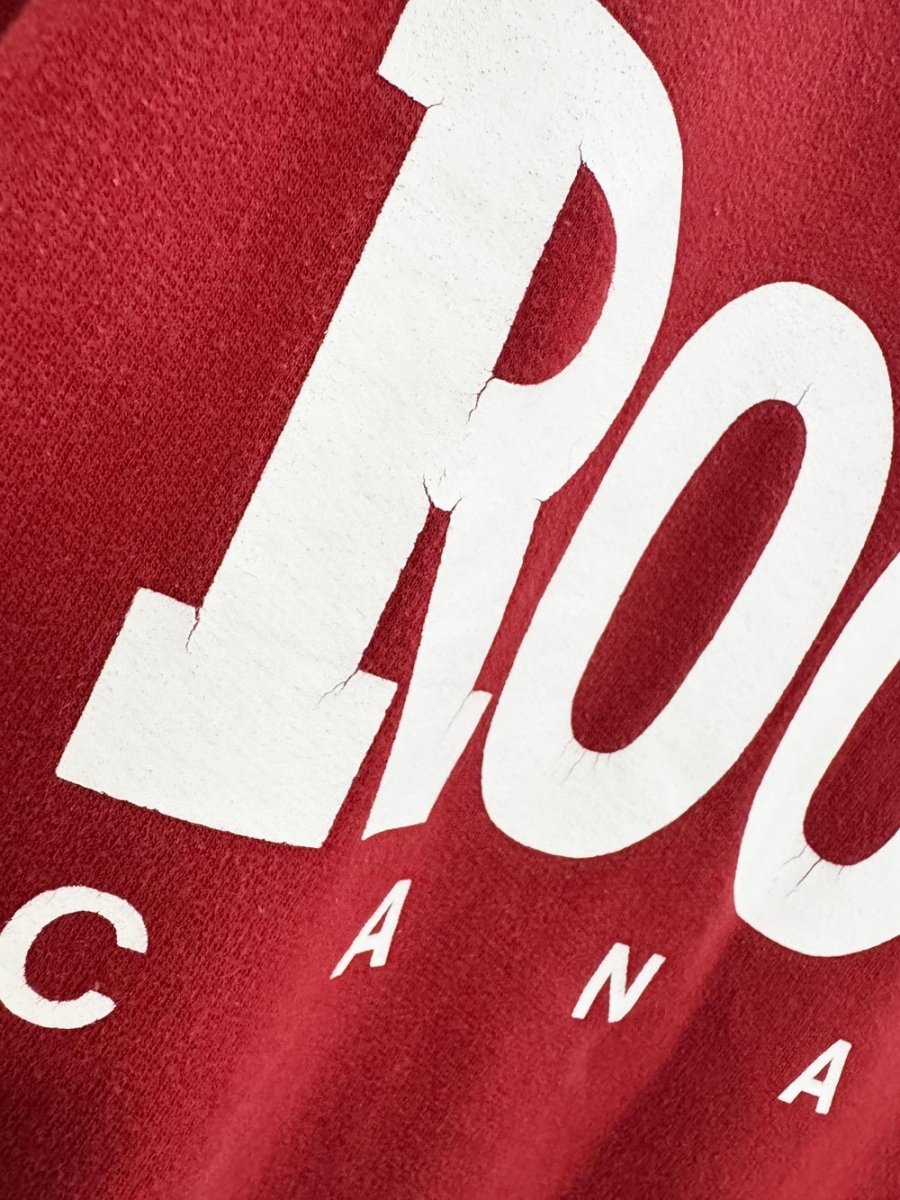 vintage 00s roots nameplate oversized sweatshirt - good market thrift store