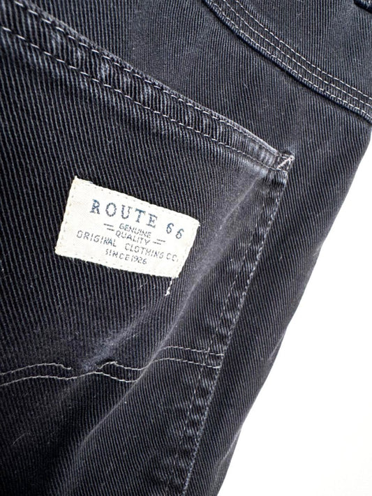 vintage 00s route 66 denim carpenter jorts - good market thrift store