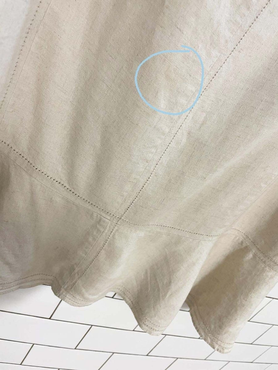 vintage 00s sag harbour linen - blend midi skirt - good market thrift store