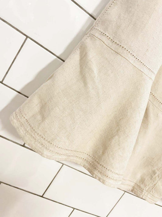 vintage 00s sag harbour linen - blend midi skirt - good market thrift store
