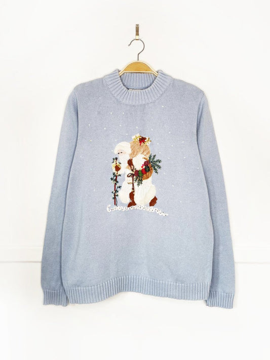 vintage 00s samantha coral saint nicholas knit sweater - good market thrift store