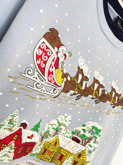 vintage 00s santa delivers presents puff graphic sweatshirt | made in Canada - good market thrift store