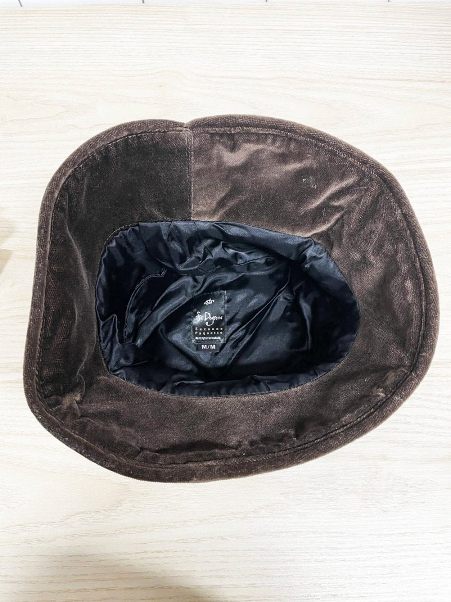 vintage 00s six degrees velvet lace up bucket hat | suzanna paquette - good market thrift store