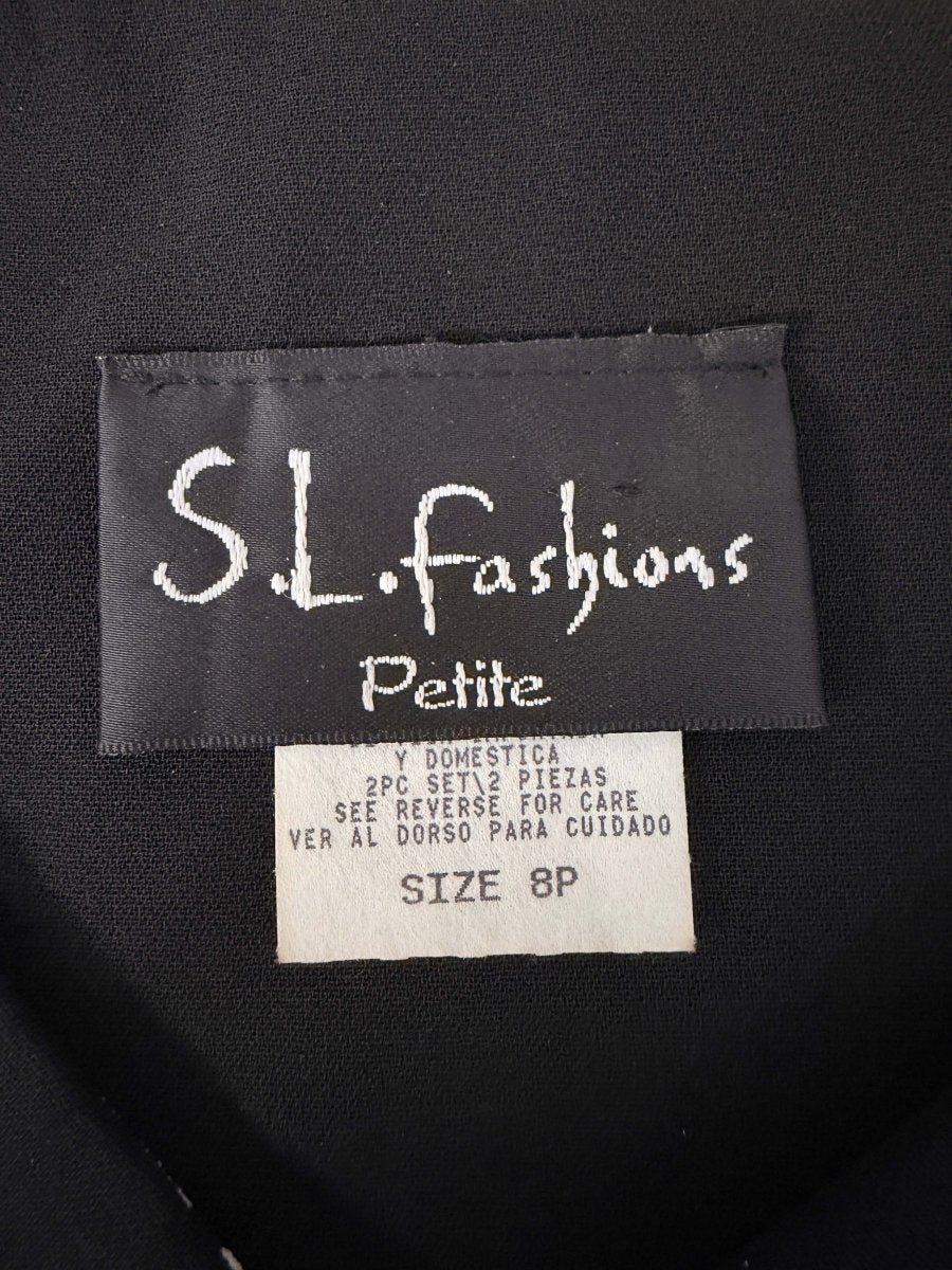 vintage 00s sl fashions flutter sleeve curly hem floral top | made in USA - good market thrift store