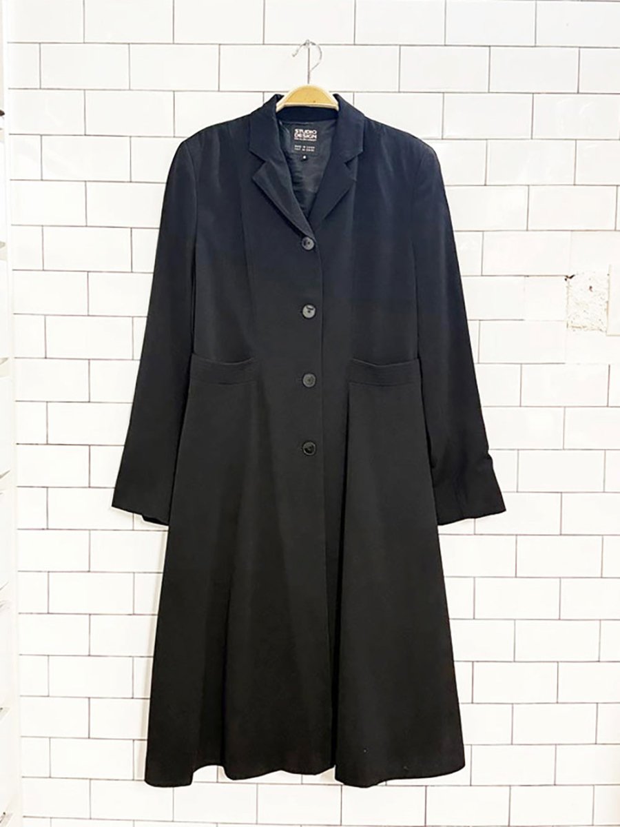 vintage 00s studio design long blazer jacket | hilary radley - good market thrift store