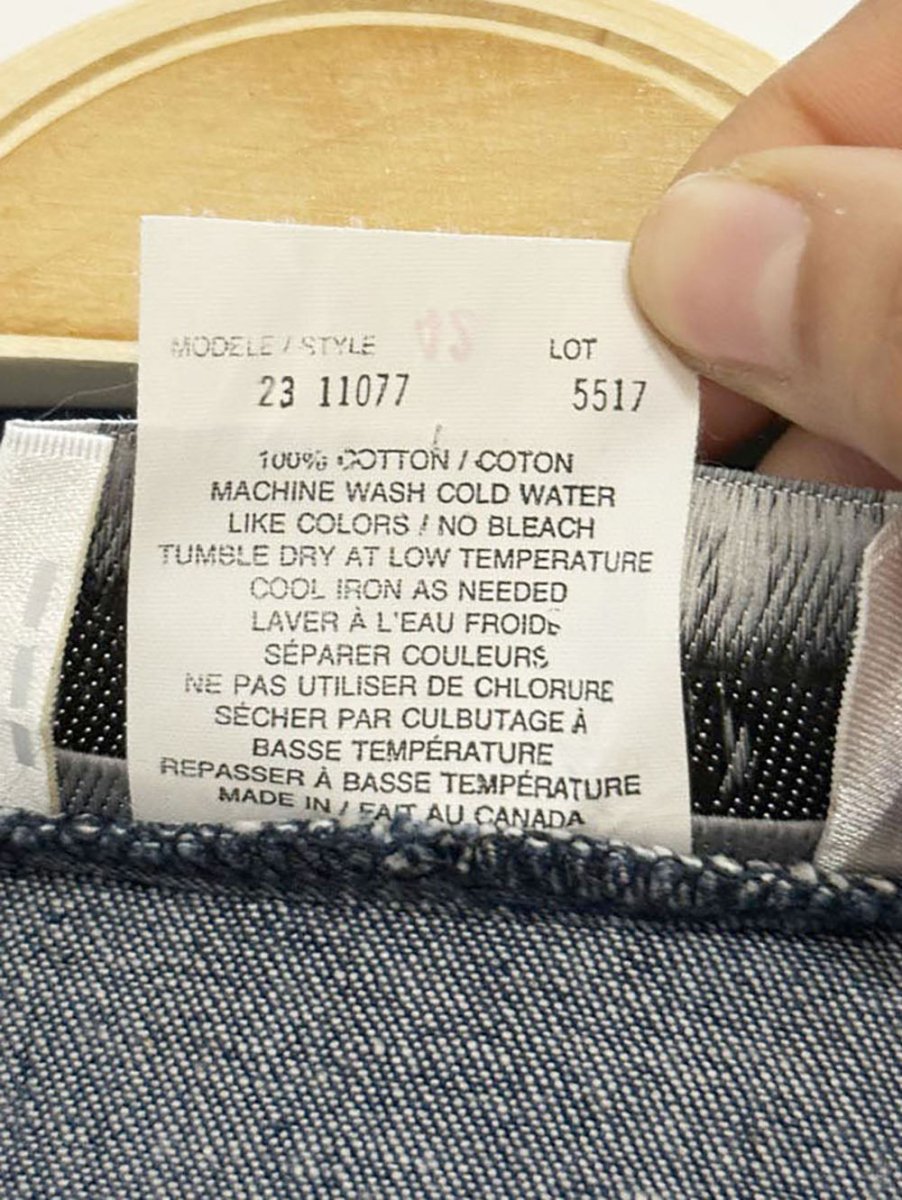 vintage 00s studio femme butterfly embroidered denim shirt | made in Canada - good market thrift store