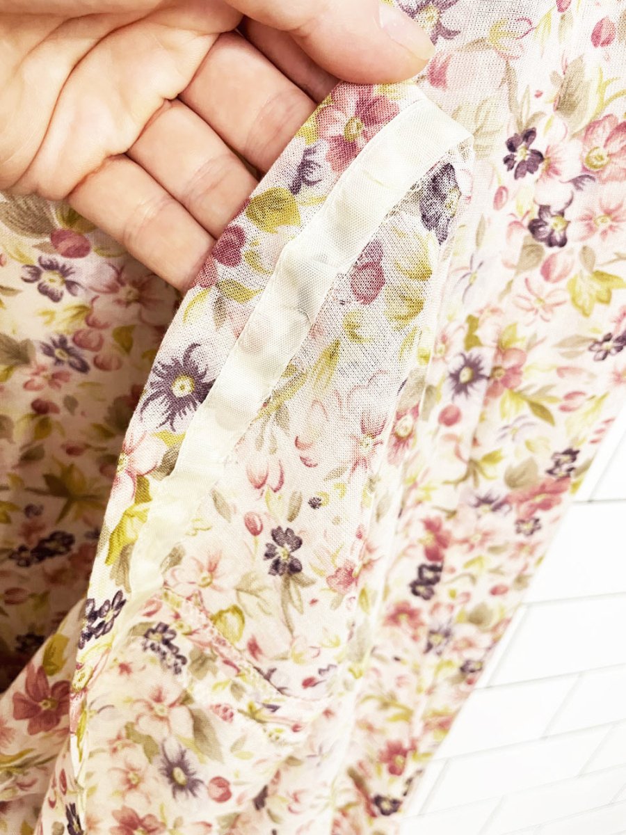 vintage 00s susan bristol floral a-line midi skirt | made in Canada - good market thrift store