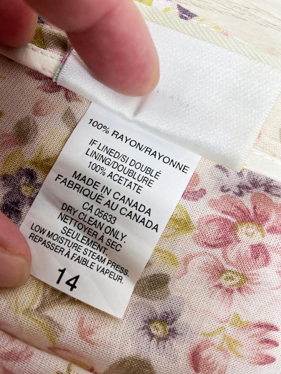 vintage 00s susan bristol floral a-line midi skirt | made in Canada - good market thrift store