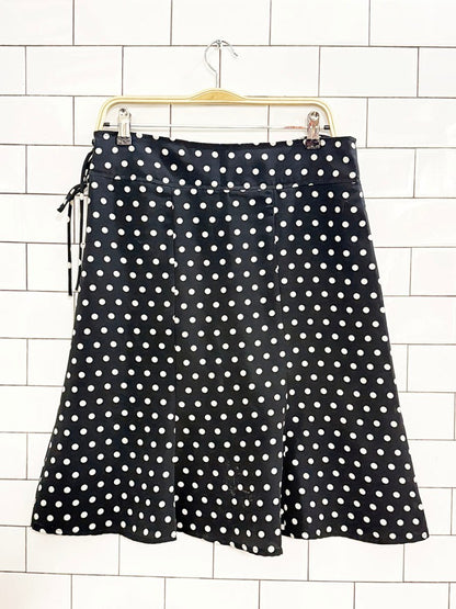 vintage 00s suzy shier polka dot knee - length skirt | made in Canada - good market thrift store