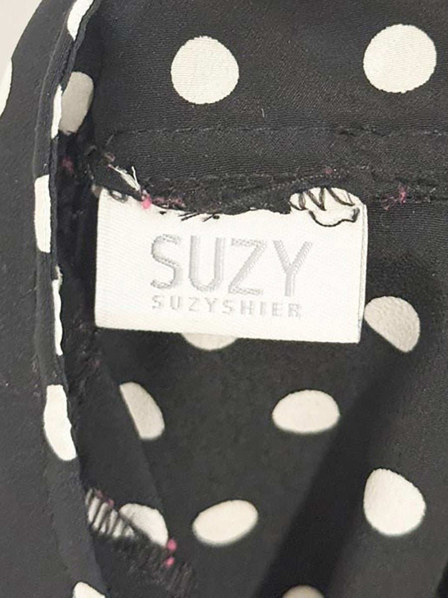 vintage 00s suzy shier polka dot knee - length skirt | made in Canada - good market thrift store