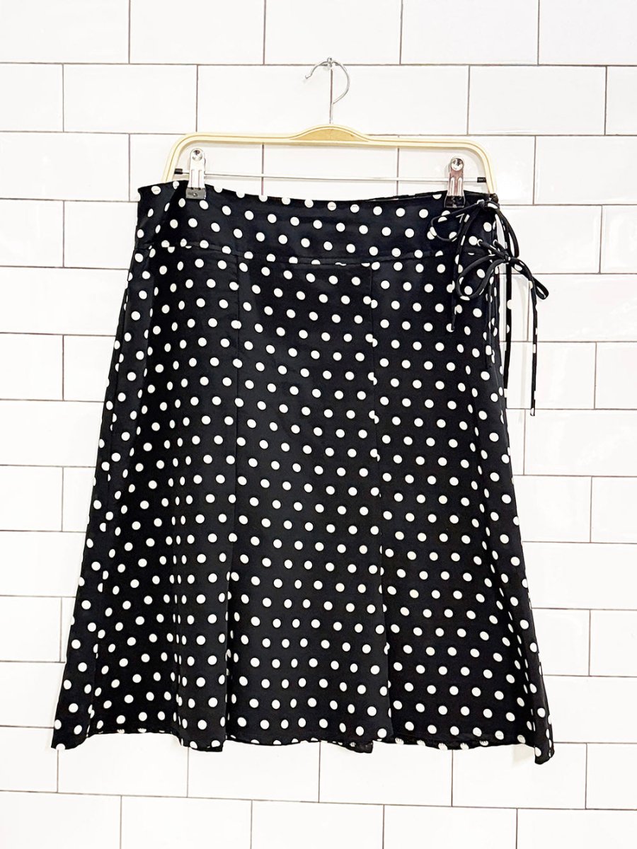 vintage 00s suzy shier polka dot knee - length skirt | made in Canada - good market thrift store