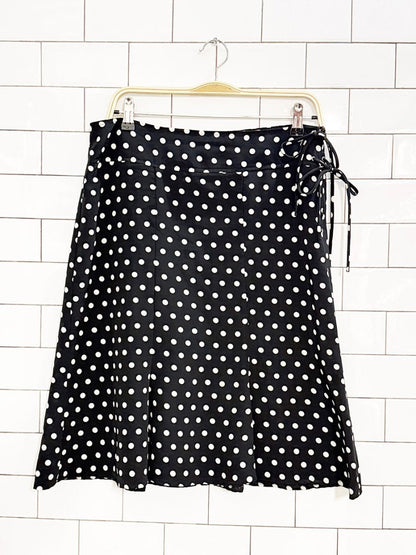 vintage 00s suzy shier polka dot knee - length skirt | made in Canada - good market thrift store