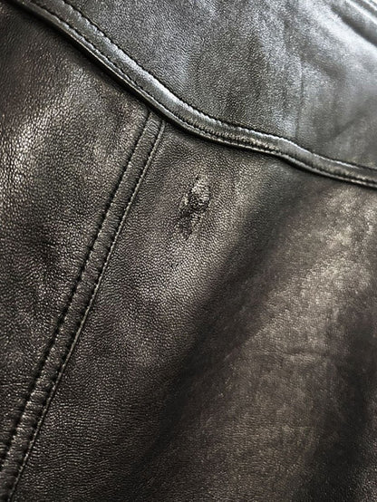 vintage 00s the limited butter leather mini skirt | lambskin - good market thrift store