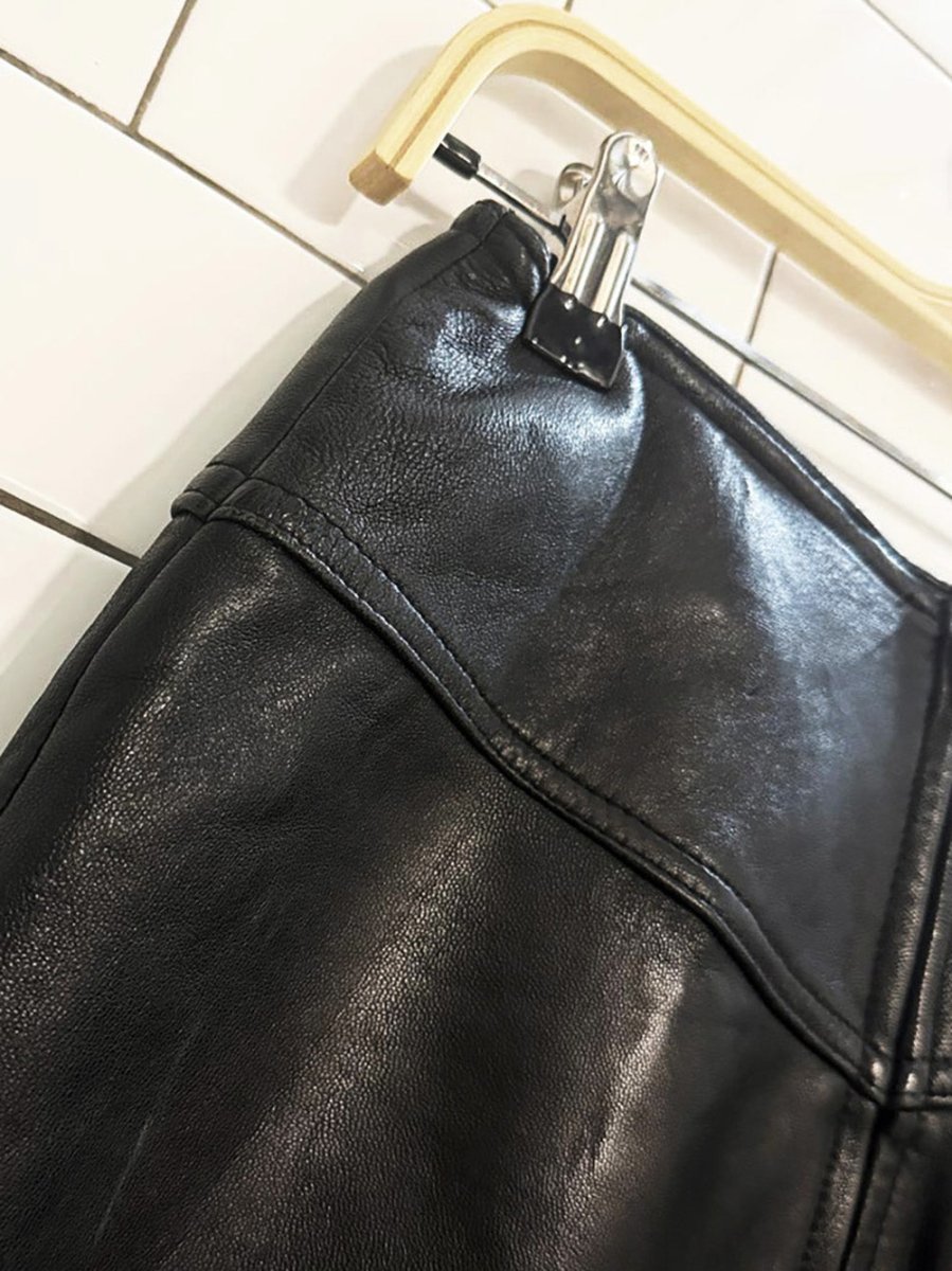 vintage 00s the limited butter leather mini skirt | lambskin - good market thrift store
