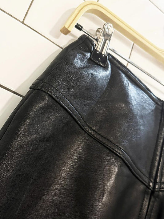 vintage 00s the limited butter leather mini skirt | lambskin - good market thrift store