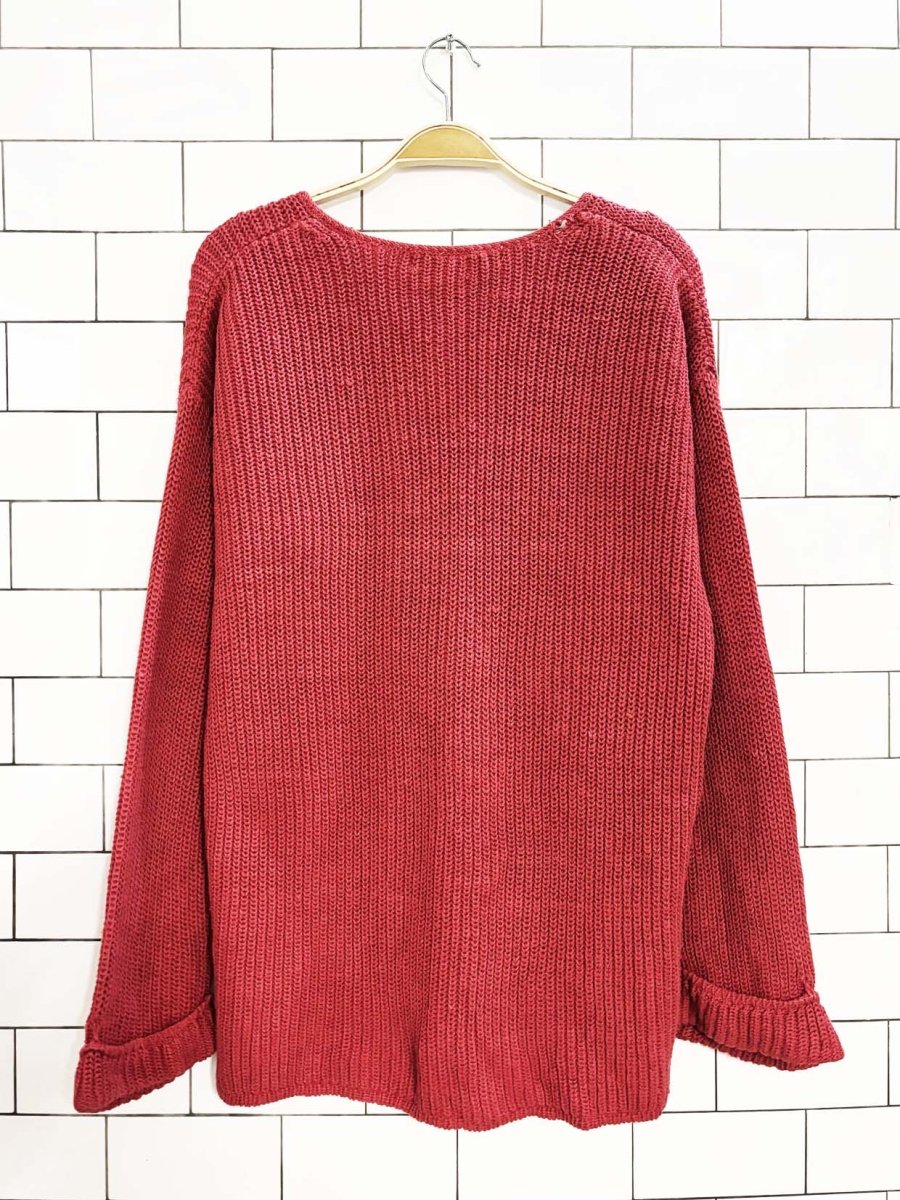 vintage 00s the limited chunky knit v - neck sweater - good market thrift store