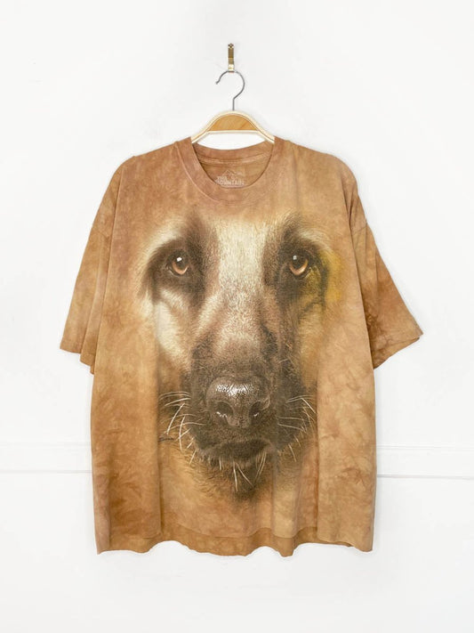 vintage 00s the mountain dog face oversized cropped tee | made in USA - good market thrift store