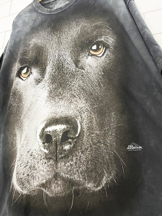 vintage 00s the mountain dog face tie dye tee | made in USA - good market thrift store