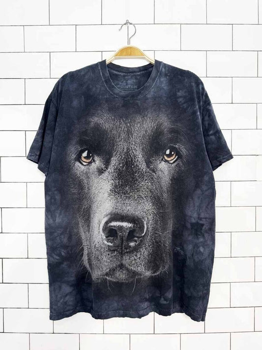 vintage 00s the mountain dog face tie dye tee | made in USA - good market thrift store