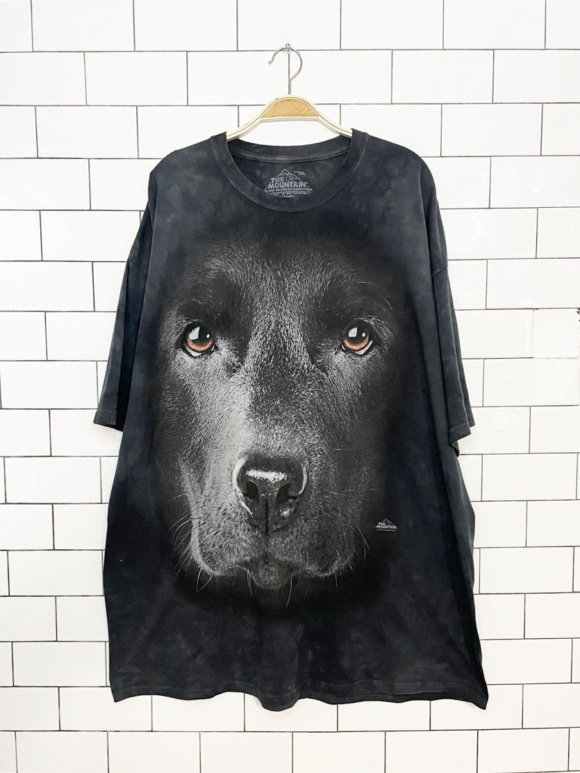 vintage 00s the mountain dog face tie dye tee | made in USA - good market thrift store