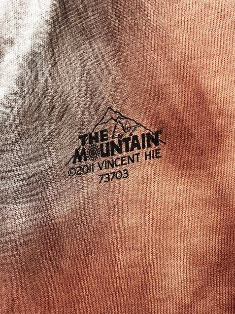 vintage 00s the mountain dog face tie dye tee | made in USA - good market thrift store
