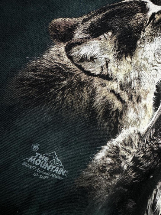 vintage 00s the mountain howling wolves graphic tee | made in USA - good market thrift store