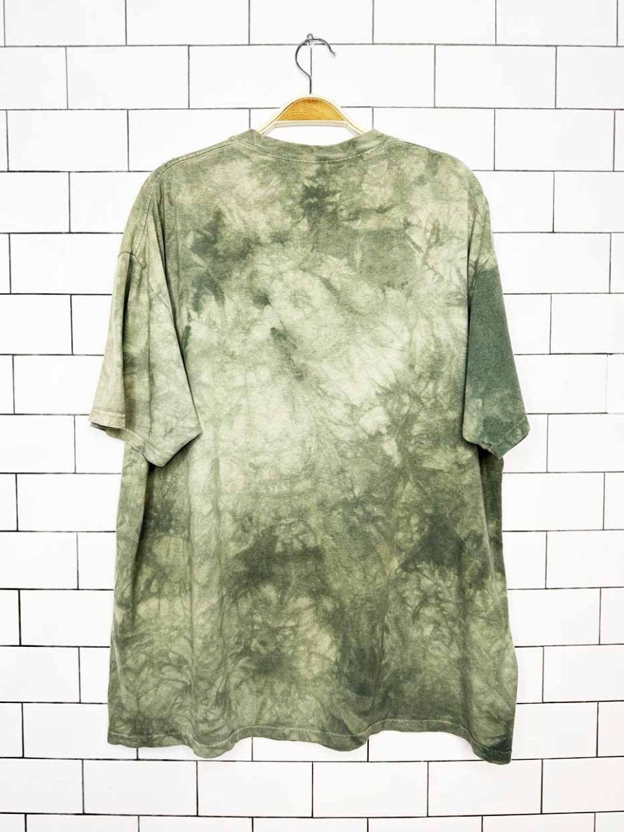 vintage 00s the mountain peace frogs tie dye tee - good market thrift store
