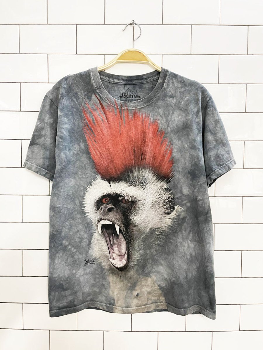 vintage 00s the mountain screaming mohawk tie dye tee - good market thrift store