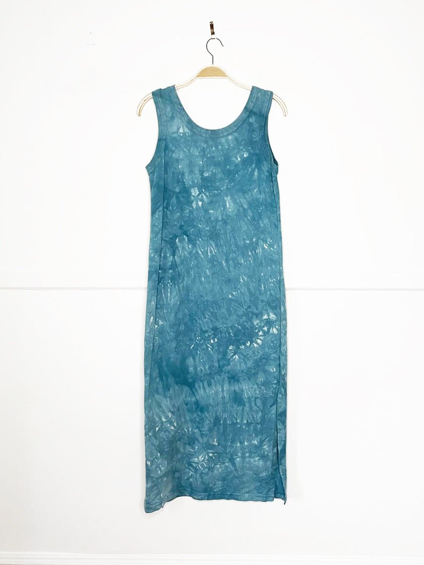 vintage 00s the mountain spirit of the wolf tie dye tank maxi dress - good market thrift store