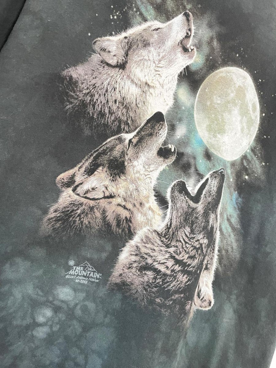 vintage 00s the mountain wolf moon tie dye tee | made in usa - good market thrift store