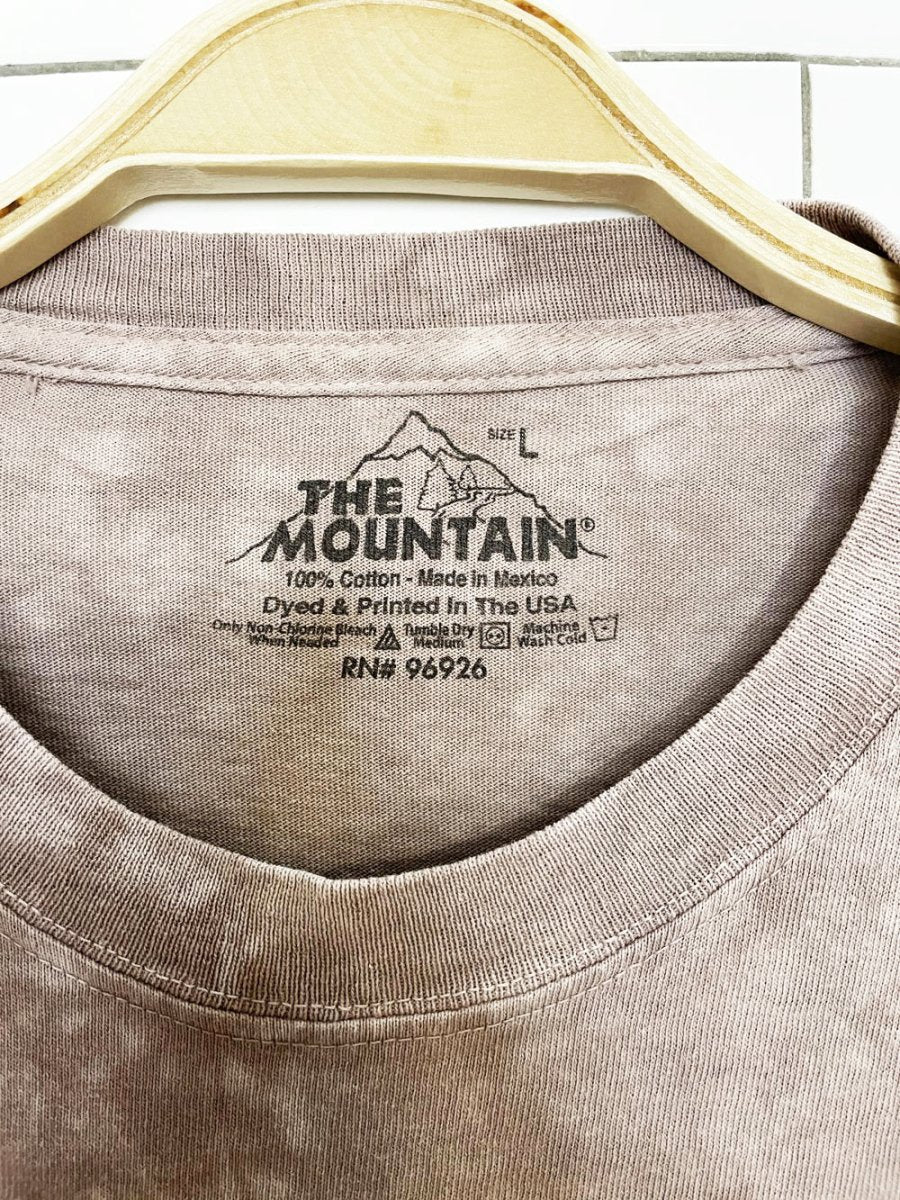 vintage 00s the mountain wolf print tie dye tee - good market thrift store