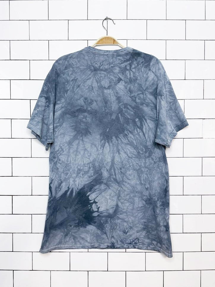 vintage 00s the mountain wolf print tie dye tee | made in USA - good market thrift store
