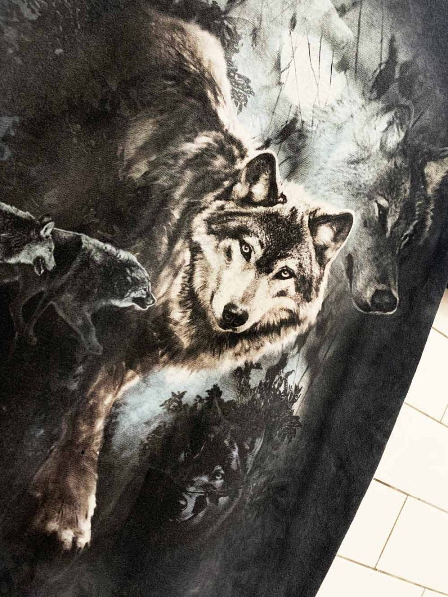 vintage 00s the mountain wolf tie dye tee | made in USA - good market thrift store