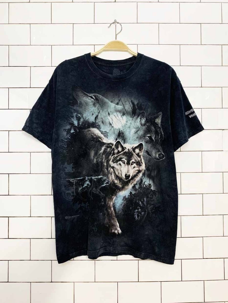 vintage 00s the mountain wolf tie dye tee | made in USA - good market thrift store